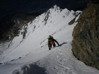 arrivo alla piazzola q. 3500 ca