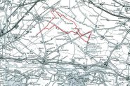 In rosso, sulla carta TCI, l'anello seguito (in senso orario)