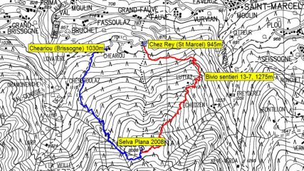 mappa itinerario