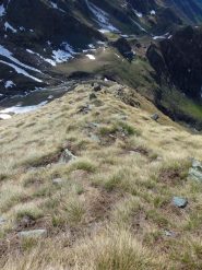 dorsale di salita e San Besso dalla cima