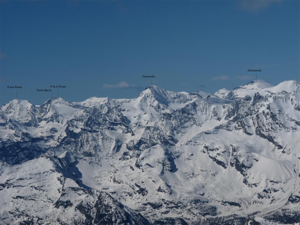Dalla cima verso la Ciamarella