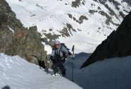Guido all'uscita del Passo del Lupo.