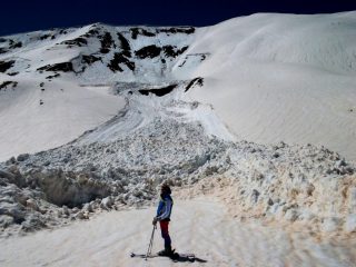 l'imponente valanga su pendii su cui sovente abbiam sciato...