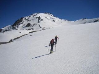 il lungo e sostenuto pendio finale del Petit Vallon