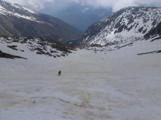 Discesa davanti alla Punta Chabriere