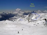 La Cima del Truc Peyron vista dal Sommeiller nel 2007