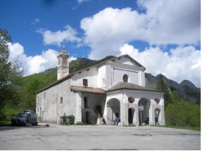 Il Santuario alla Madonna del Colletto..