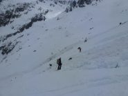 Valanghe nuove nel traverso sotto il Beccàs