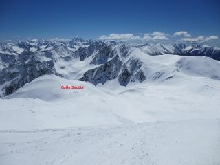 Dalla cima il colle Seccia