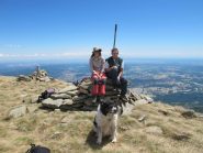 All'ometto di vetta con il cane Dolcan