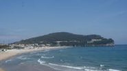 vista dalla spiaggia di Serapo