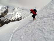Paolo inizia a firmare il pendio