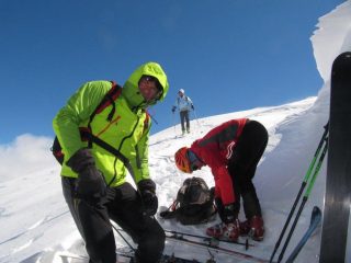 In vetta - toccata e fuga ... troppo freddo (-7°C)