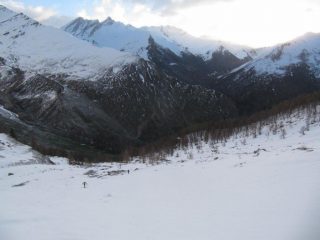 La neve comincia da 2000 m ca.