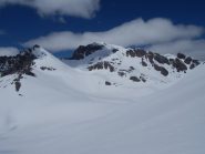 dopo aver scollinato in Francia, vista sul Colle Puriac, Rocca tre Vescovi ed Enciastraia