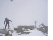 Il molto sofferto arrivo in vetta..