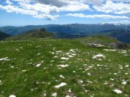 Dall'Armetta vista verso il crinale che sale dal Colle di Caprauna