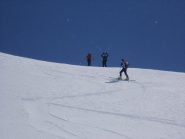 arrivo al colletto sopra alla Rocca Bianca
