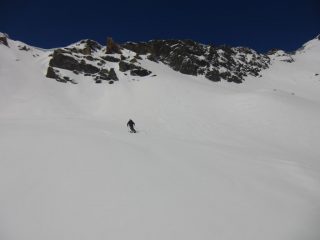 Attraversando in alto sopra il Lago della Vecchia