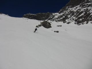 Scendendo dal pendio alto