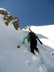 Tracciatura finale in neve fonda