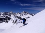 sci-volando dal monte Maniglia