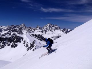 sci-volando dal monte Maniglia