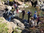 Guado all'inizio della salita