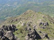 La cresta finale vista dalla vetta