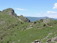 La punta Martin vista scendendo verso il Penello