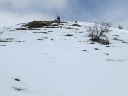 Gilberto ha raggiunto la croce metallica