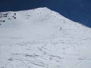 Il tratto finale da poco oltre il colle