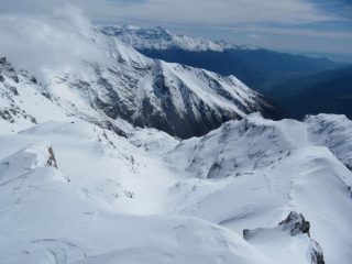 si scorge la parte alta del percorso