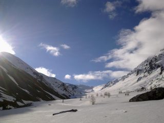 la parte alta della valle