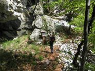 residui della nevicata del giorno precedente