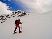 verso il falso colle Tsa Seche, visibile a dx dell'omonima punta