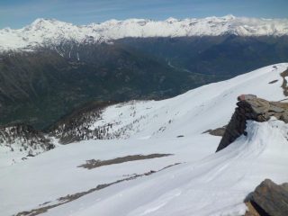 Vista Val Susa e itinerario salita