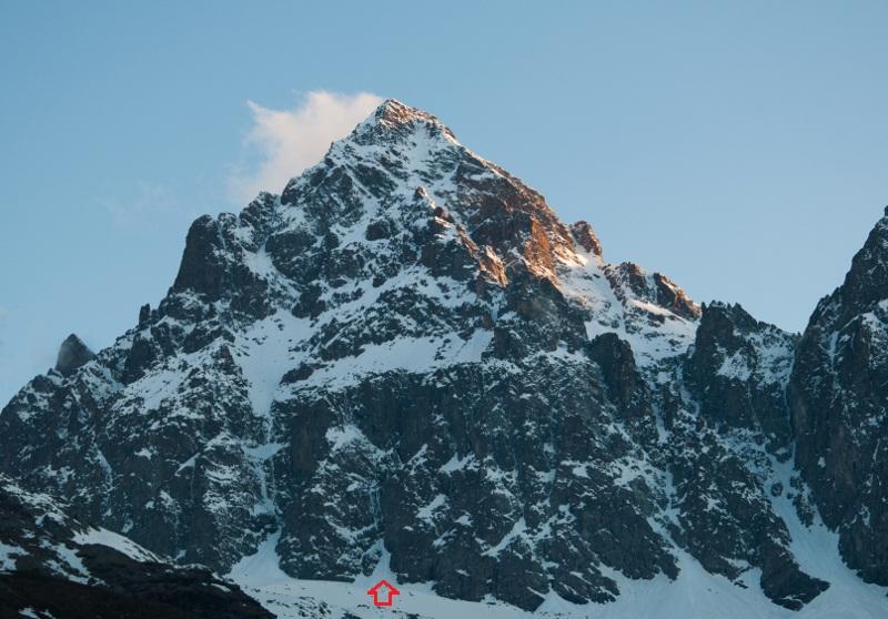 Il versante nord-est del Monviso in una foto del 12/05/2013