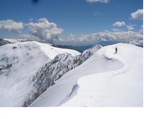 ..e ora si va' al Cavias con il Vaccia ormai alle spalle..qui dalla Punta Sciistica