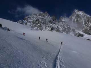 Verso la costa piatta gelata