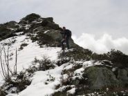 Franco nella parte finale della cresta