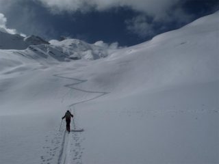 Sul ghiacciaio di Giasson