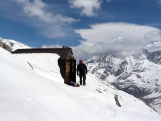Arrivo al bivacco