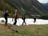 Amena discesa verso Bout du Col