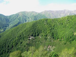 il sentiero Z6 che si percorre poi in discesa 