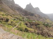 Le prime case sul sentiero