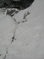 sosta su corpo morto per scendere il canalino