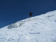 l'ultimo tratto con i ramponi