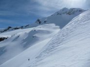 ultima rampa per guadagnare la cresta finale