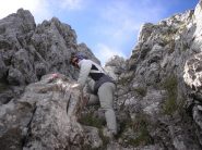 discesa verso la forcella dei corni